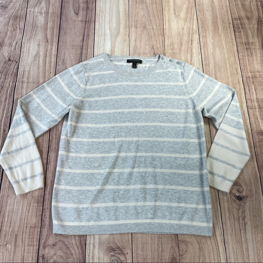Banana Republic Soft Striped Sweater EUC!